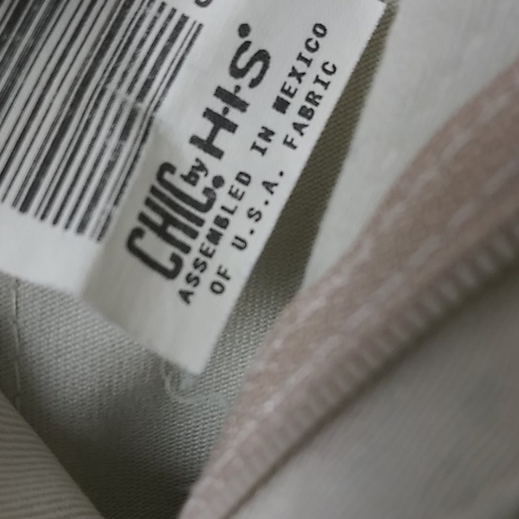 CHIC by H.I.S Khaki High Rise Straight Leg Pant - Picture 4 of 15